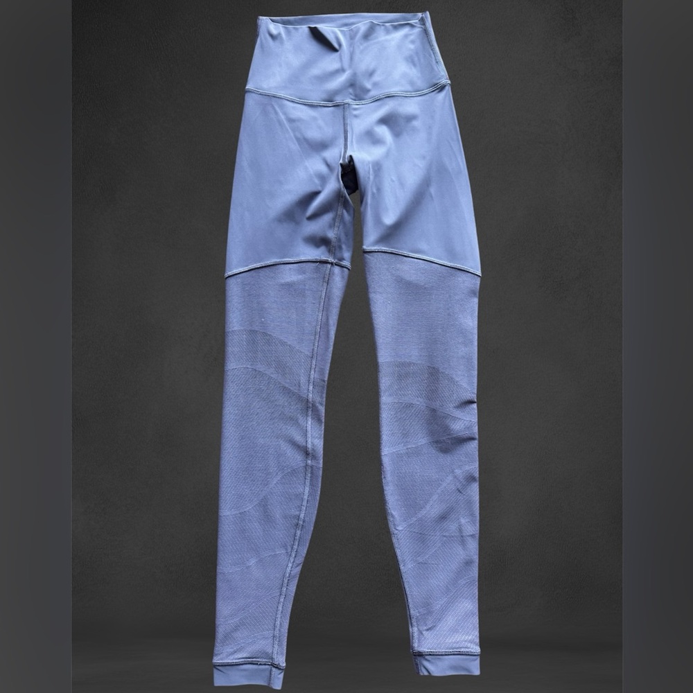 Lululemon Blue High-Waisted Leggings, size 4